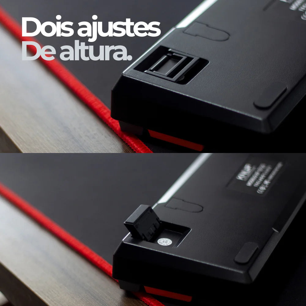 Teclado Mecânico Gamer 60% Computador Rgb Usb Pc Laranja