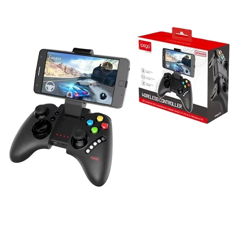 Ipega PG-9021 Bluetooth Joystick Control Black Compatible with Android iOS PC Adjustable Support for Mobile Games and Emulators