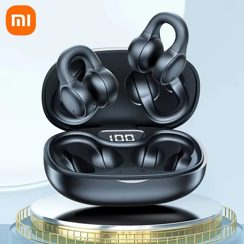 Xiaomi  Bluetooth Earphones Ear Clip Bone Conduction Wireless Headphones Sport Headset with Mic Noise Reduction Touch Control