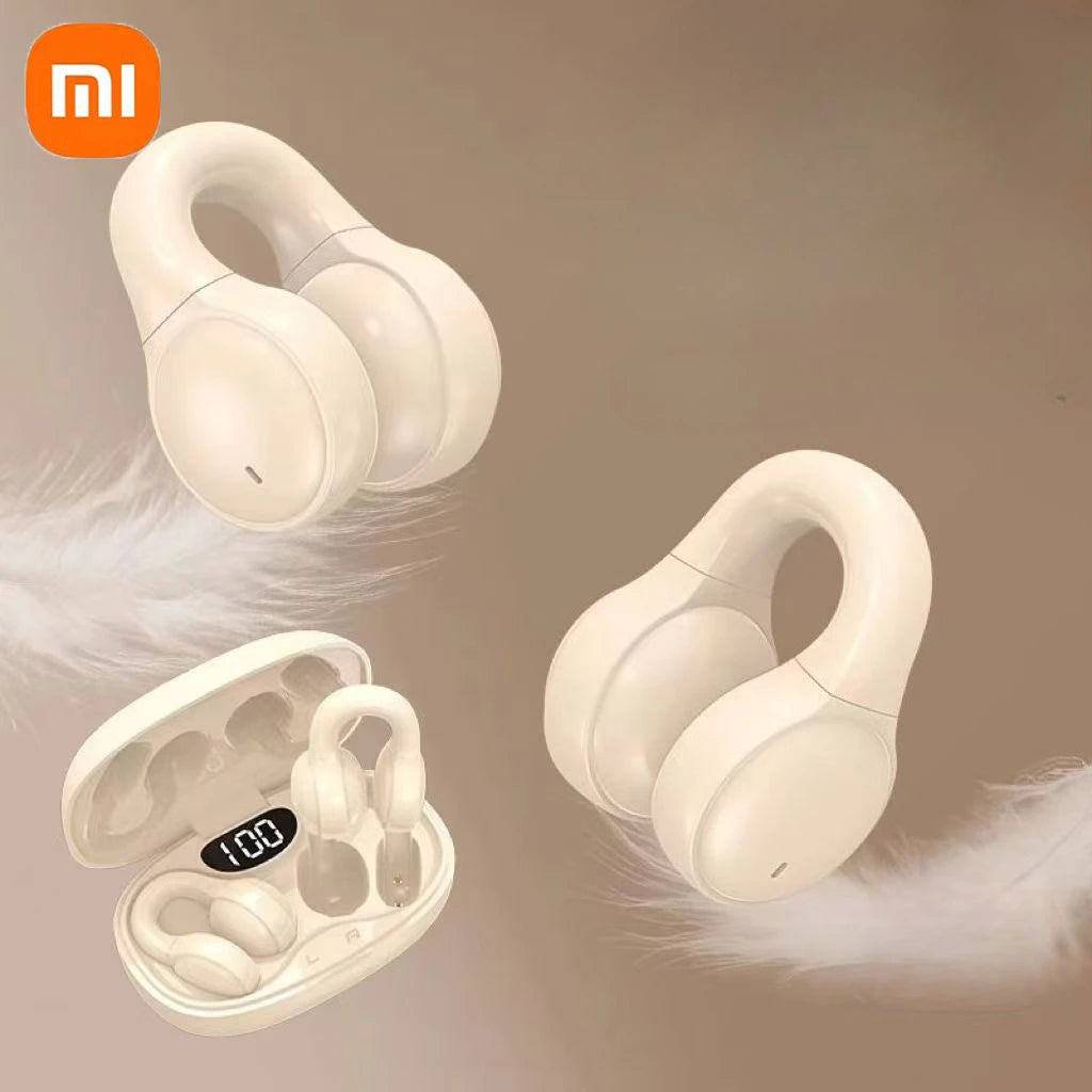 Xiaomi  Bluetooth Earphones Ear Clip Bone Conduction Wireless Headphones Sport Headset with Mic Noise Reduction Touch Control
